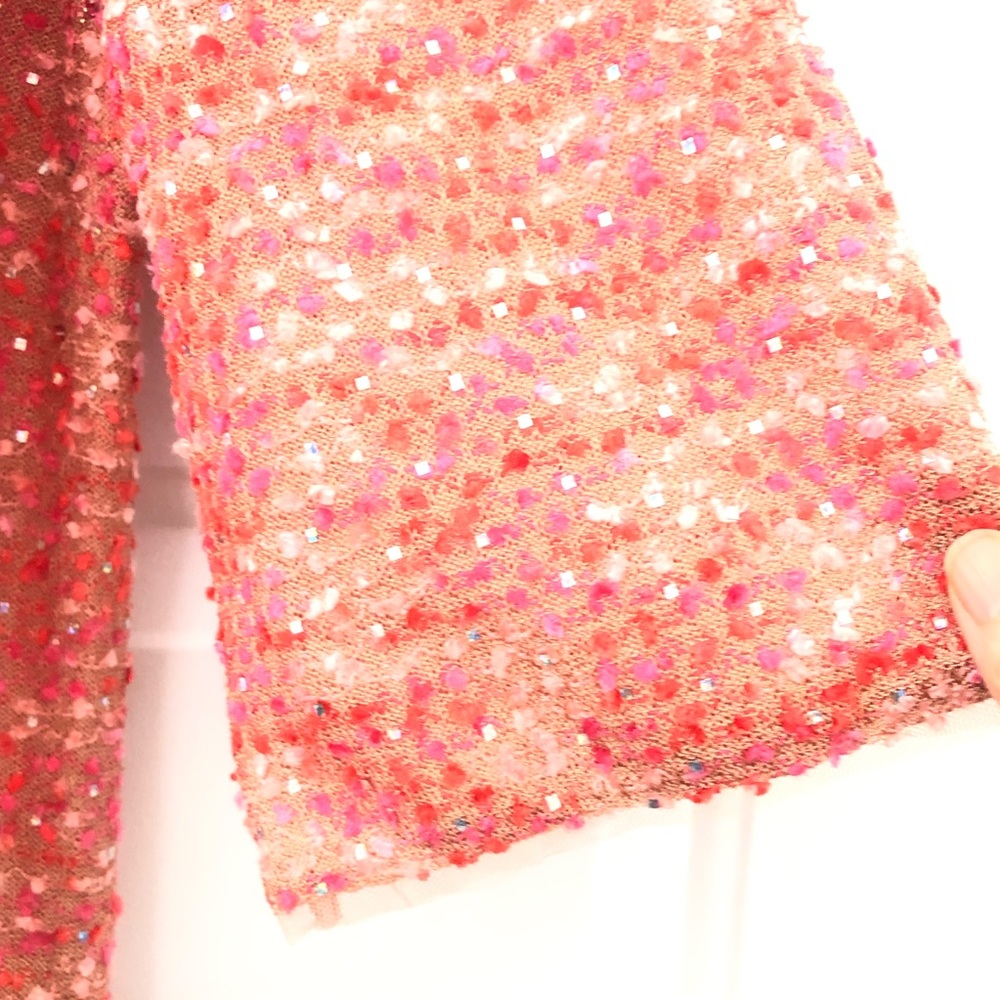 $1995 st John collection beaded confetti tweed long jacket women size 8 - Picture 10 of 10